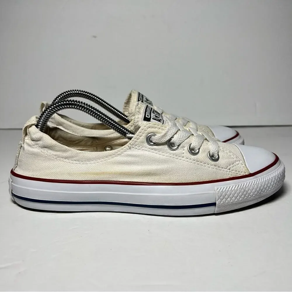 Converse Chuck Taylor All Star Shoreline Womens Slip On Sneakers Cream 8 537084F